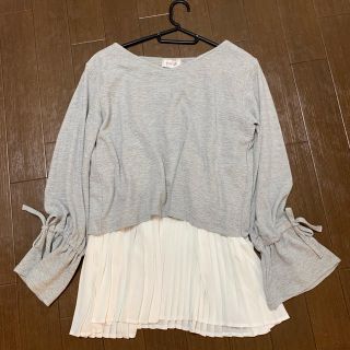 オリーブデオリーブ(OLIVEdesOLIVE)のオリーブデオリーブ 授乳服 チュニック プリーツ フレア 長袖(マタニティトップス)