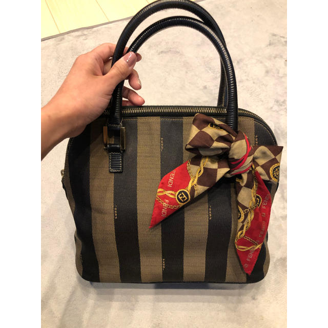 美品】フェンディ FENDI ペカン柄 バッグ 美品】フェンディ FENDI ペカン柄 バッグ