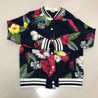 ザラキッズ(ZARA KIDS)のザラガール　花柄ブルゾン　140(ジャケット/上着)