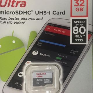 サンディスク(SanDisk)のSanDisk microSD 32GB 1枚(PC周辺機器)