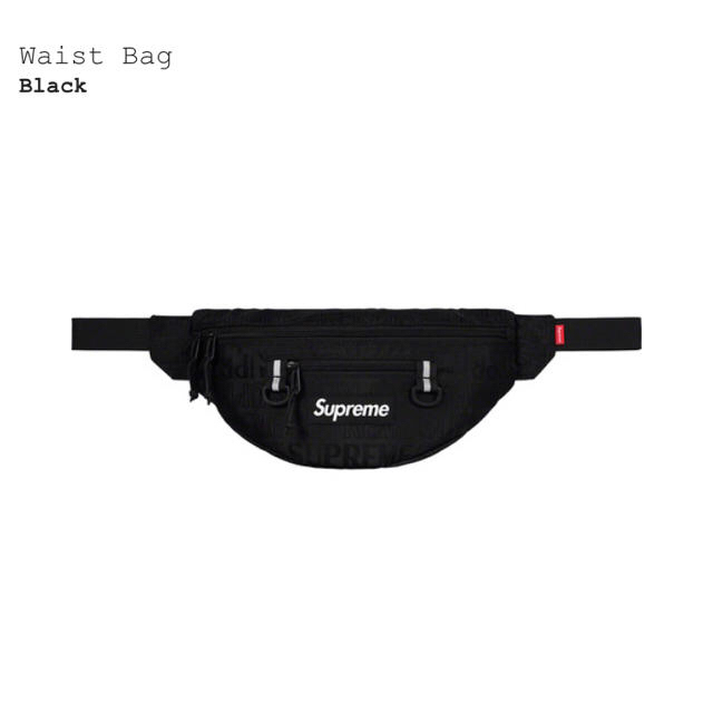 Supreme Waist Bag 19ss BLACK 黒