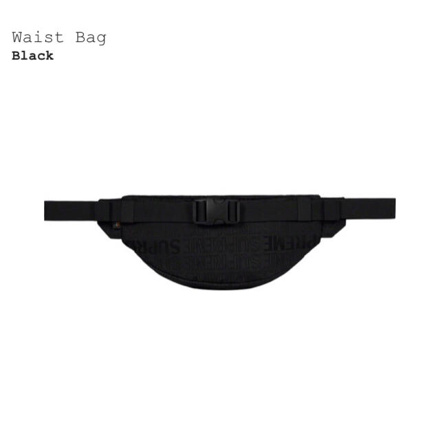 Supreme Waist Bag 19ss BLACK 黒