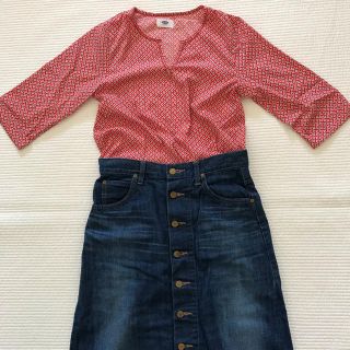 オールドネイビー(Old Navy)のオールドネイビー エスニック柄 七分袖ブラウス(シャツ/ブラウス(長袖/七分))