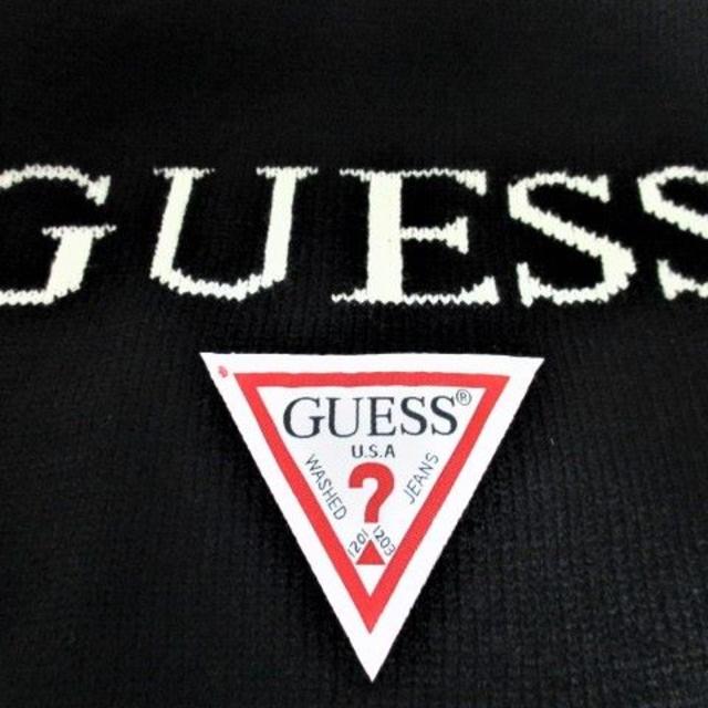 GUESS(ゲス)の☆GUESS ゲス ビッグロゴ マフラー/メンズ/ブラック☆新品 メンズのファッション小物(マフラー)の商品写真