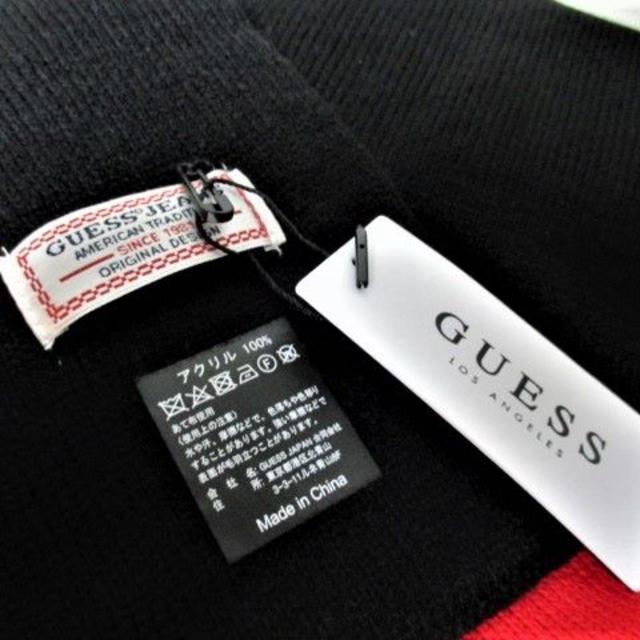 GUESS(ゲス)の☆GUESS ゲス ビッグロゴ マフラー/メンズ/ブラック☆新品 メンズのファッション小物(マフラー)の商品写真