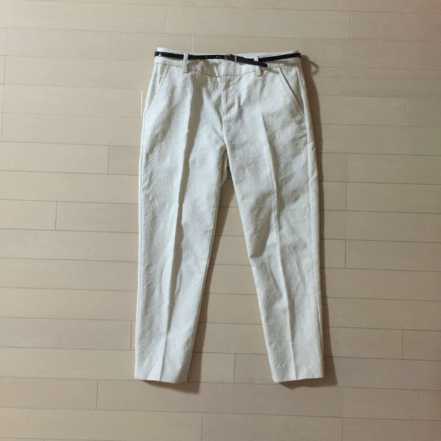 white damask pants レディースのパンツ(クロップドパンツ)の商品写真