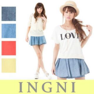 イング(INGNI)のINGNIデニムぺプラムキュロット(キュロット)