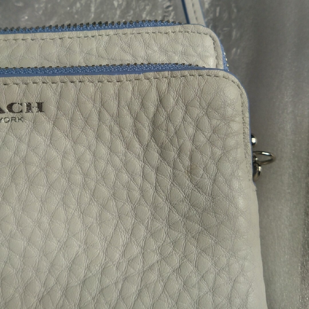 COACH(コーチ)のコーチ COACH リストレットポーチ ダブルジップ ☆新品未使用☆ ホワイト レディースのファッション小物(ポーチ)の商品写真