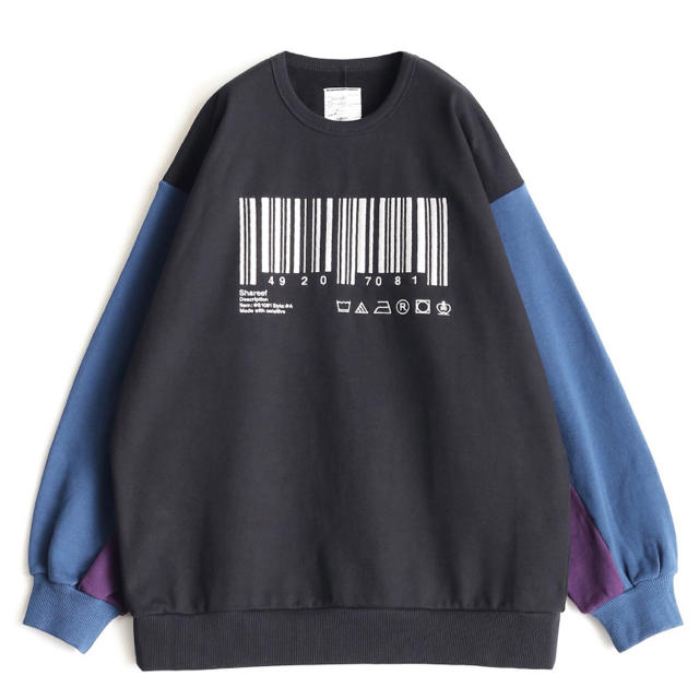 SHAREEF(シャリーフ)のSHAREEF BARCORD BIG SWEAT メンズのトップス(スウェット)の商品写真