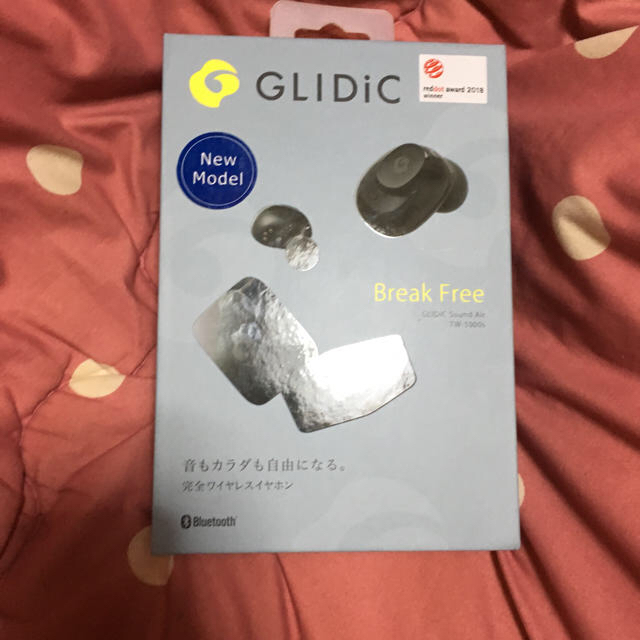 Softbank(ソフトバンク)のGLIDiC ワイヤレスイヤホン スマホ/家電/カメラのオーディオ機器(ヘッドフォン/イヤフォン)の商品写真