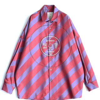 シャリーフ(SHAREEF)のshareef BIAS STRIPE BIG SHIRTS(シャツ)