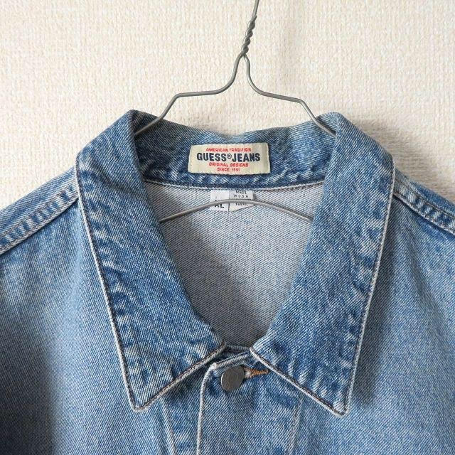 GUESS(ゲス)の90s GUESS JEANS デニムジャケット ジージャン USA製 古着 レディースのジャケット/アウター(Gジャン/デニムジャケット)の商品写真