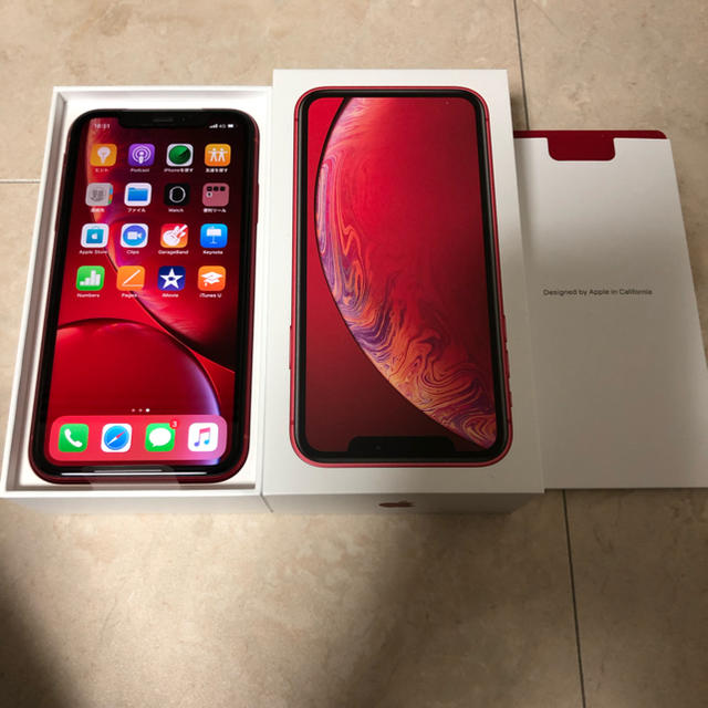 新品未使用 au iPhone XR 64GB  SIMフリー対応可能スマートフォン/携帯電話