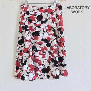 ラボラトリーワーク(LABORATORY WORK)のLABORATORYWORK 花柄スカート(ひざ丈スカート)