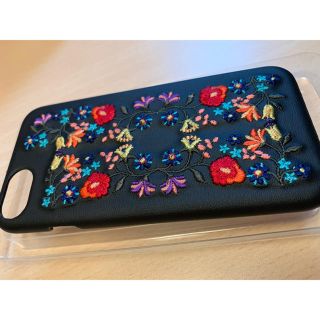 花柄刺繍 iPhoneケース(iPhoneケース)