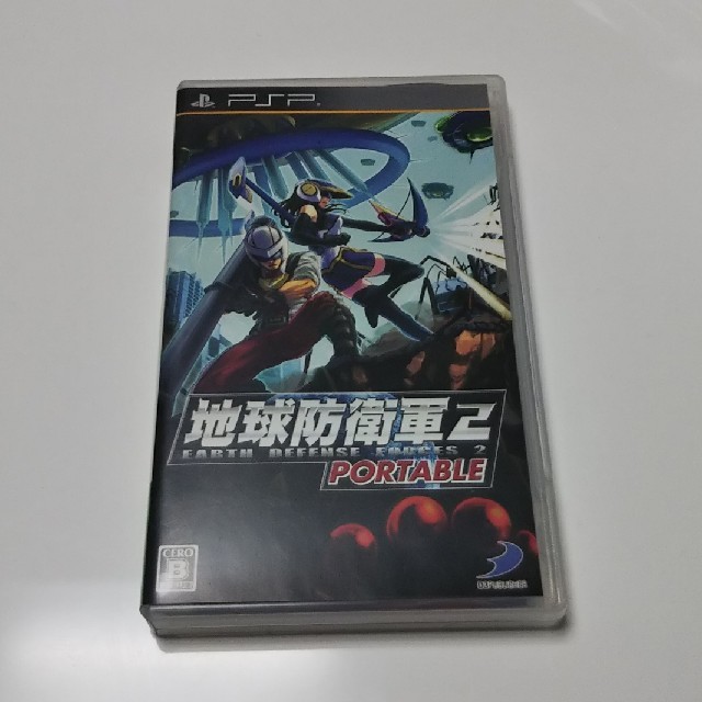 PlayStation Portable(プレイステーションポータブル)のPSP 「地球防衛軍2」付き エンタメ/ホビーのゲームソフト/ゲーム機本体(携帯用ゲーム機本体)の商品写真