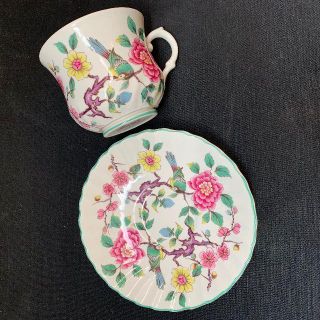 イギリス50'S ヴィンテージ オールドフォーリー カップ＆ソーサー(陶芸)
