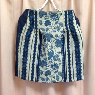 チャイルドウーマン(CHILD WOMAN)のミクロ様専用☆ゴブランデニム切替スカート(ミニスカート)