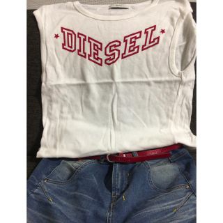 ディーゼル(DIESEL)の美品★Diesel レディース(Tシャツ(半袖/袖なし))