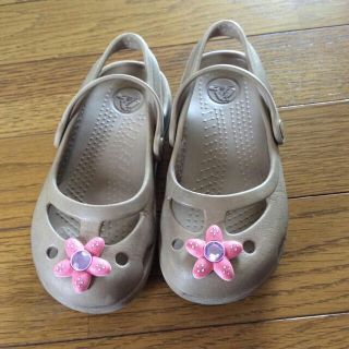 クロックス(crocs)のクロックス♡ベージュ♡キッズC10(その他)