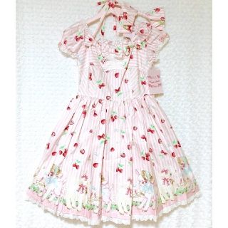 アンジェリックプリティー(Angelic Pretty)の【新品】Sheep Gardenワンピース＆カチューシャ(ピンク)(ひざ丈ワンピース)