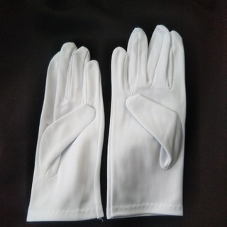 バスガイド用 白手袋（三本線、ホック無し、Lサイズ、22.5cm）(手袋)
