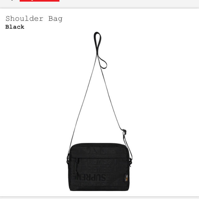 Supreme(シュプリーム)の19ss 黒 Supreme Shoulder Bag  メンズのバッグ(ショルダーバッグ)の商品写真