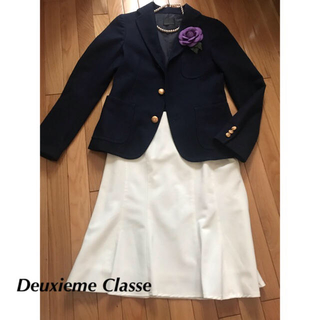 ドゥーズィエムクラス(DEUXIEME CLASSE)のDeuxieme Classe ウール ネイビージャケット (テーラードジャケット)