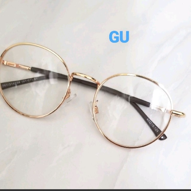 GU(ジーユー)の☆悠様専用☆ 丸メガネ 　伊達メガネ レディースのファッション小物(サングラス/メガネ)の商品写真