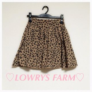 ローリーズファーム(LOWRYS FARM)のLOWRYS FARM♡ヒョウ柄(ミニスカート)