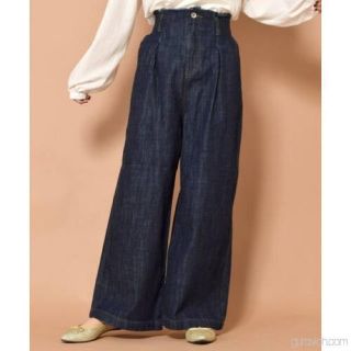 ダブルクローゼット(w closet)のw closet タック入りハイウエストデニム(デニム/ジーンズ)