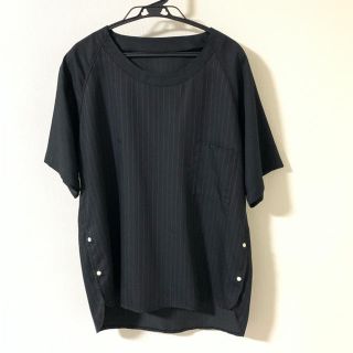 ステュディオス(STUDIOUS)の【ほぼ未使用】STUDIOUS テンセルストライププルオーバー(Tシャツ/カットソー(半袖/袖なし))