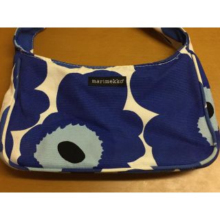 マリメッコ(marimekko)のマリメッコ❤︎ブルーハンドバッグ(ハンドバッグ)