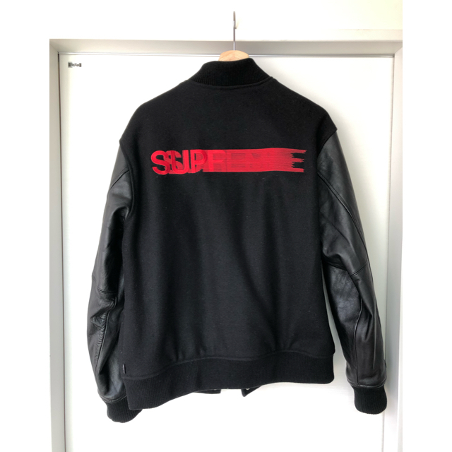 Supreme(シュプリーム)のsupreme motion logo varsity jacket メンズのジャケット/アウター(レザージャケット)の商品写真