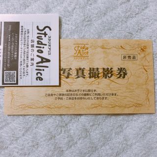 スタジオアリス 優待 写真撮影券(その他)