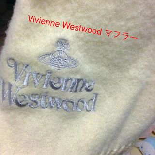 ヴィヴィアンウエストウッド(Vivienne Westwood)のヴィヴィアン ウール マフラー 白(マフラー/ショール)