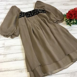 グレースコンチネンタル(GRACE CONTINENTAL)の 【美品】grace class グレースクラス シルク ワンピース  結婚式 (ひざ丈ワンピース)