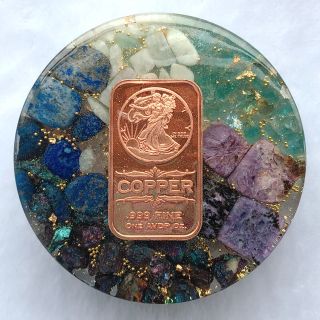 copper plate ストーンオルゴナイト✨(インテリア雑貨)