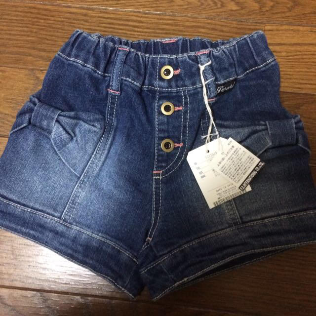 F.O.KIDS(エフオーキッズ)の新品未使用 リボンポッケショーパン キッズ/ベビー/マタニティのキッズ服女の子用(90cm~)(その他)の商品写真