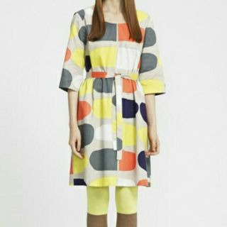 マリメッコ(marimekko)の＊マリメッコ ワンピース 36＊marimekko SITRUUNAJATSKI(ひざ丈ワンピース)