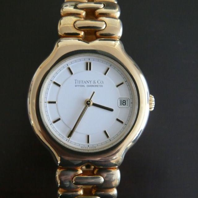 Tiffany & Co.(ティファニー)の90年代の名品。ティファニー・テソロ自動巻クロノメーター　ほぼ地金価格で！！ メンズの時計(腕時計(アナログ))の商品写真