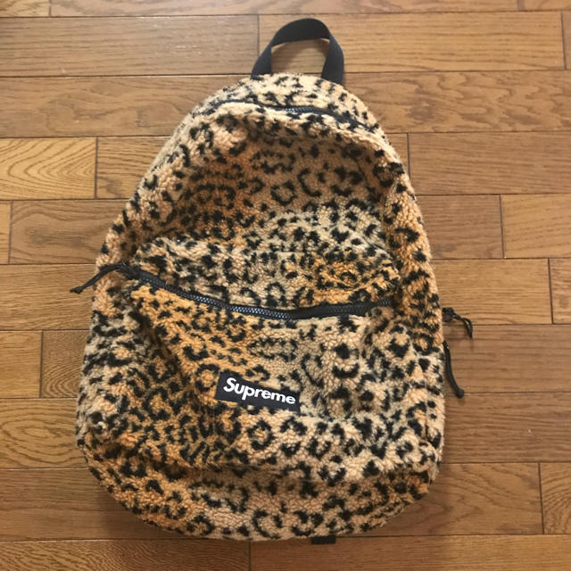 supreme leopard backpack
