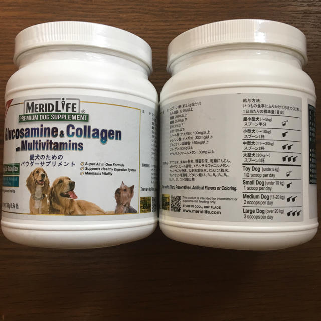 コストコ(コストコ)のMERID LIFE★犬用グルコサミン＆コラーゲン★マルチビタミン★700g×2 その他のペット用品(犬)の商品写真