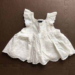 ベビーギャップ(babyGAP)のベビーギャップ 白レース ワンピース 80cm(ワンピース)