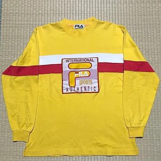 フィラ(FILA)の.FILA 希少 90s‼️ビックロゴ‼️早い者勝ち‼️(Tシャツ/カットソー(七分/長袖))