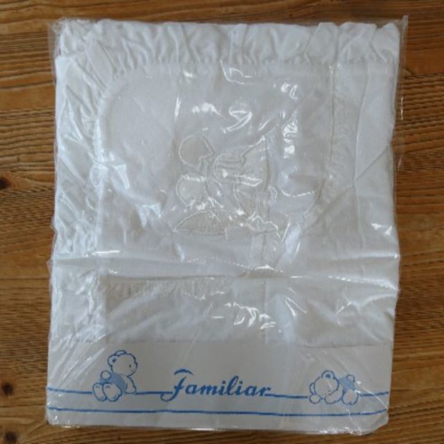 familiar - 新品未使用　familiar　ラップケット　ホワイト　フリル　スズラン