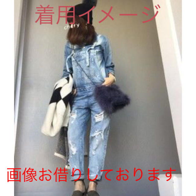 ZARA(ザラ)の【美品】ZARA TRFデニムサロペット レディースのパンツ(サロペット/オーバーオール)の商品写真