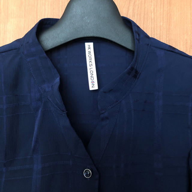 しまむら(シマムラ)のhk works london フリルシャツ ブラウス レディースのトップス(シャツ/ブラウス(半袖/袖なし))の商品写真