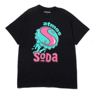 アトモス(atmos)の送料無料 アトモス × DJ SODA TEE 黒Lサイズ atmos限定品(Tシャツ/カットソー(半袖/袖なし))