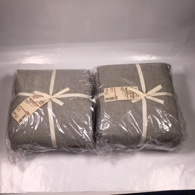 MUJI (無印良品) - nammy★様 無印良品 プリーツカーテン ベージュ 2枚セット